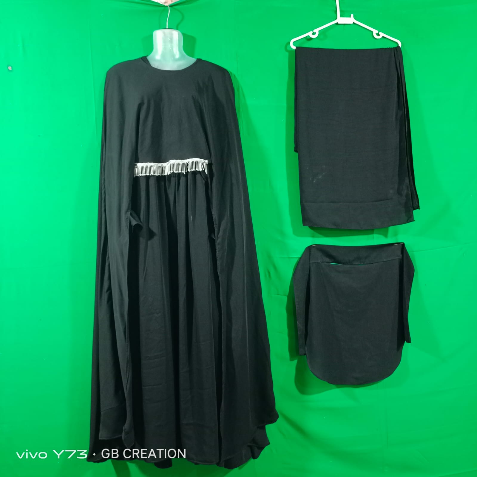 Premium lace work Abaya set