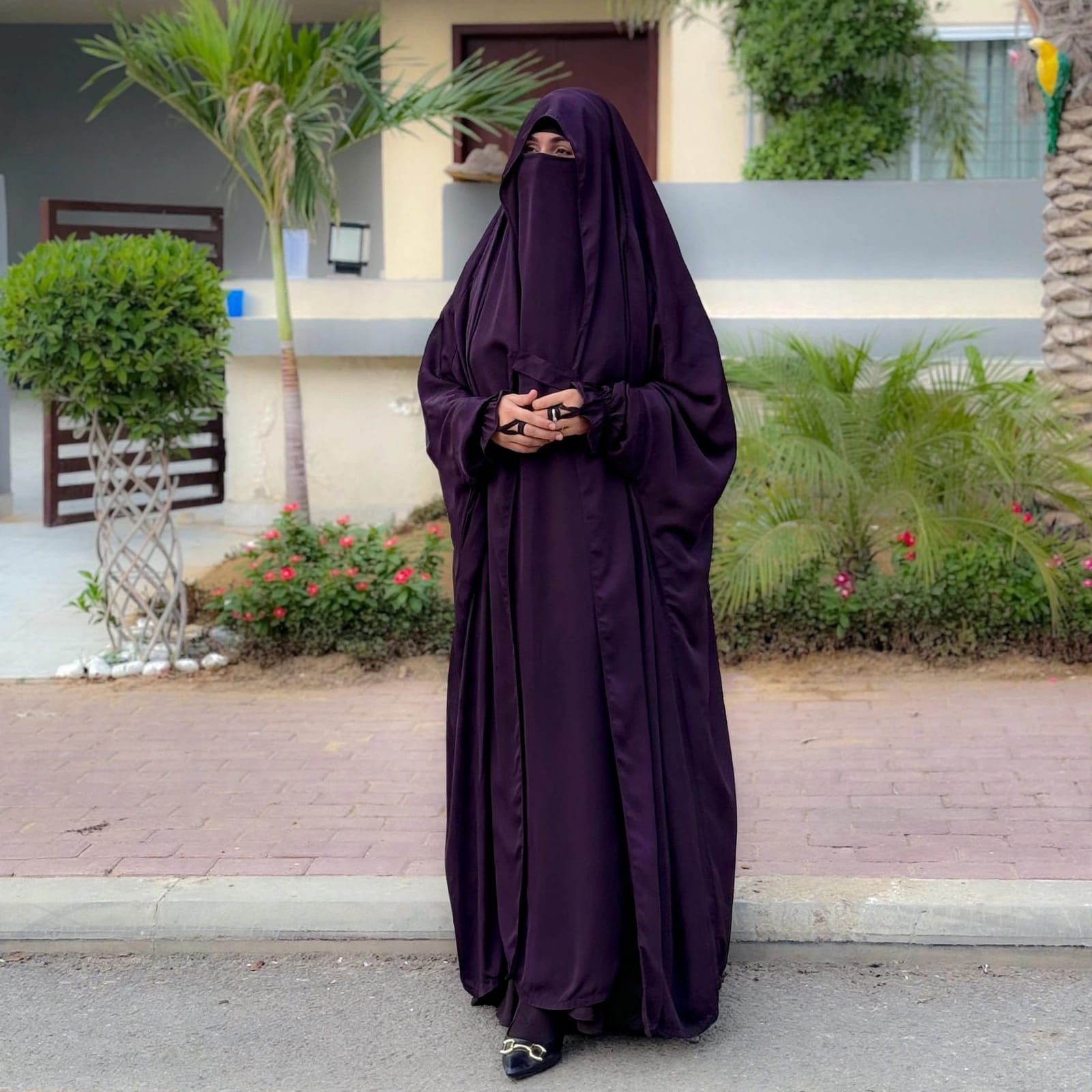 Saudi Jilbab Purple